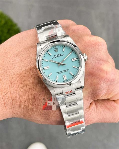 rolex oyster perpetual pink numbers|Rolex op 36 tiffany blue.